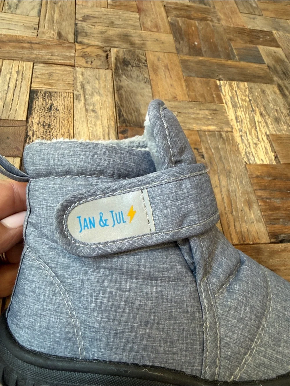 Jan & Jul Kids Toasty-Dry Booties Insulated Ankle Boots in Heather Gray Toddler